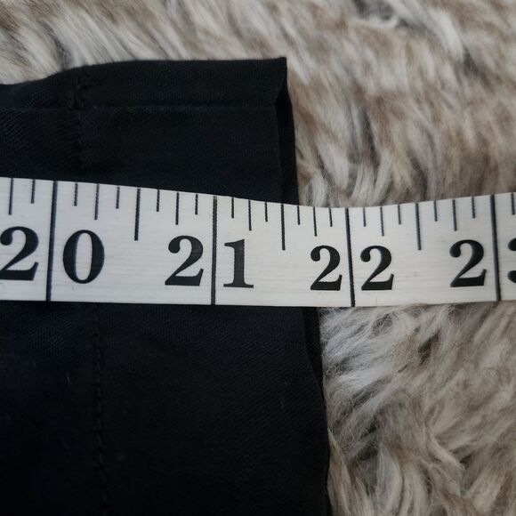 Zara Basic Z1975 Denim Wide Leg Cropped Paperbag Waist Pants Black Size 4 - Picture 10 of 10